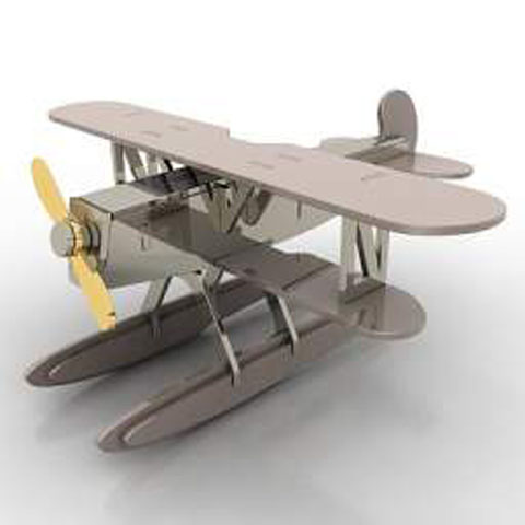 Free Airplane Heinkel HE51 N79 3D model for 3ds Max Library Download